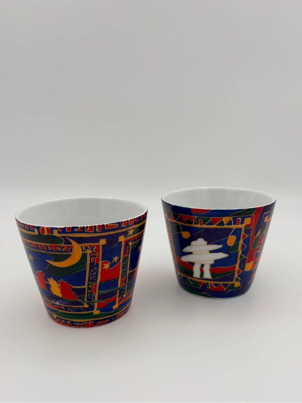 Dawn Oman Indigenous Art Votive Holders - Set of 2
